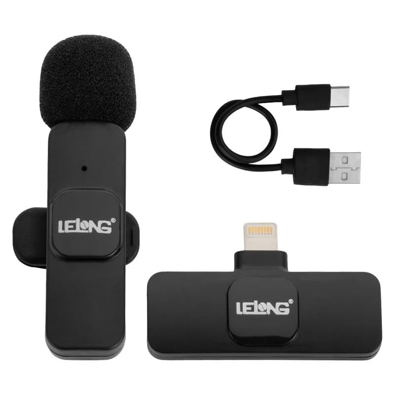 Microfone de Lapela Boya By-v20 Compatível com Dispositivo Android Porta Usb C Preto