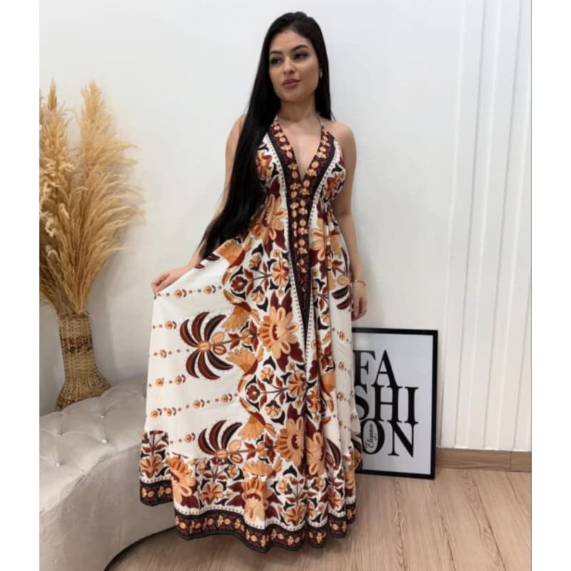 vestido indiano longo feminino