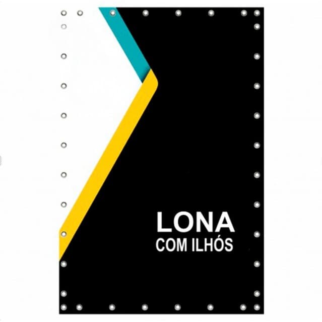 2 lonas 1,20x3,00m com ilhós