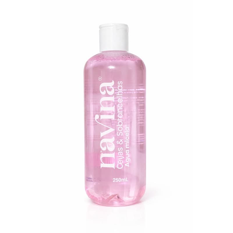 Água Micelar Navina 250ml Solução De Limpeza para sobrancelhas