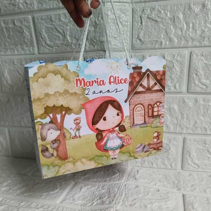 SACOLINHAS PERSONALIZADAS CHAPEUZINHO VERMELHO /LEMBRANCINHAS PARA FESTA INFANTIL/ANIVERSÁRIO