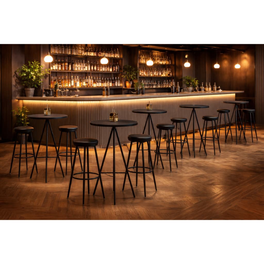 Bistrô Bar Gourmet Piscina Redondo Milão Ferro Tubolar Art Panta Área Externa - Bar