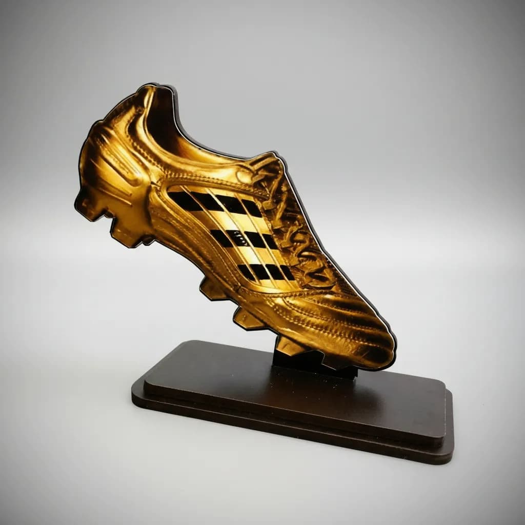 Troféu Artilheiro 20cm em MDF com Base para Premiação Campeonato Futebol