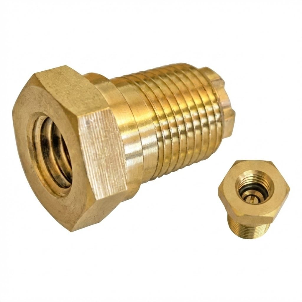 Valvula P/ Botijão Gas P13 1/2 NPT Externa X 5/8 UNC Interna