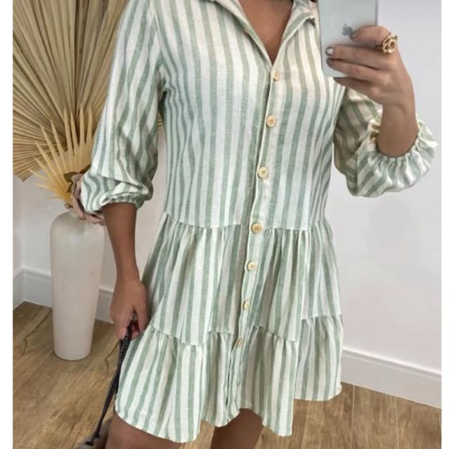 Vestido Bata Jaque Feminino Manga Longa