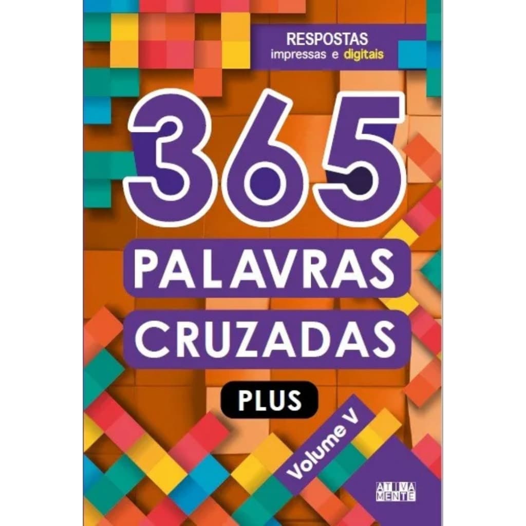 Livro 365 Palavras cruzadas plus Volume 5 - Ciranda Cultural - Diferentes Níveis