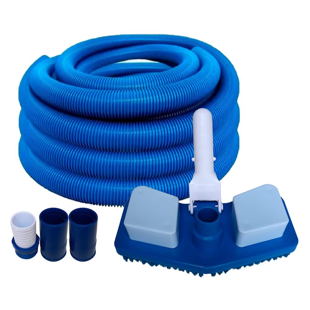 Mangueira para piscina flexivel e flutuante com 5 metros + Rodo Aspirador  + ponteiras e adaptador