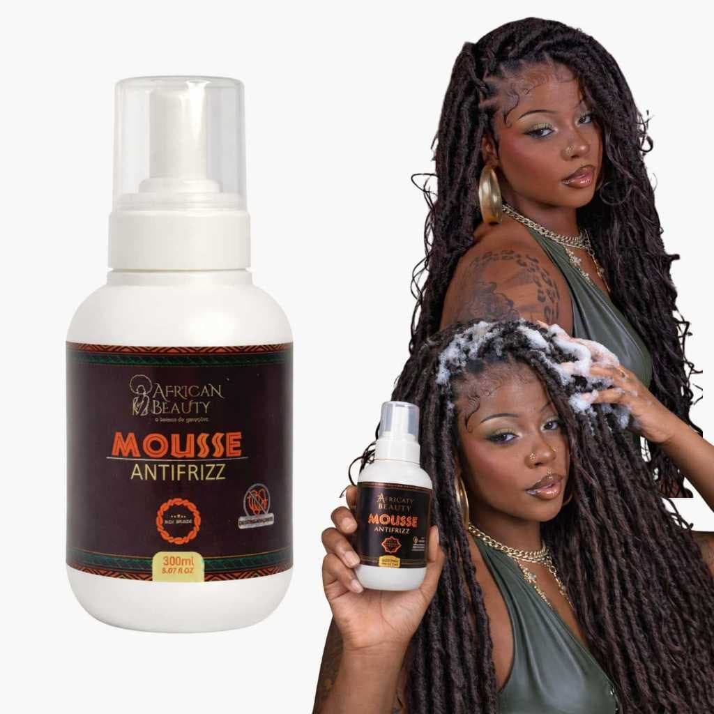 Mousse Espuma Antifrizz African Beauty 300ml Tranças Definições Boxeadora