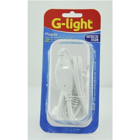 Plug para Fita SMD LED-3528 com Conversor AC/DC 100/200m