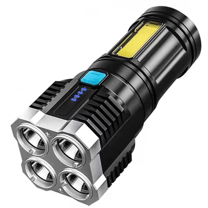 Lanterna LED Recarregável 1500m 4 Luminárias Ultra Brilhante