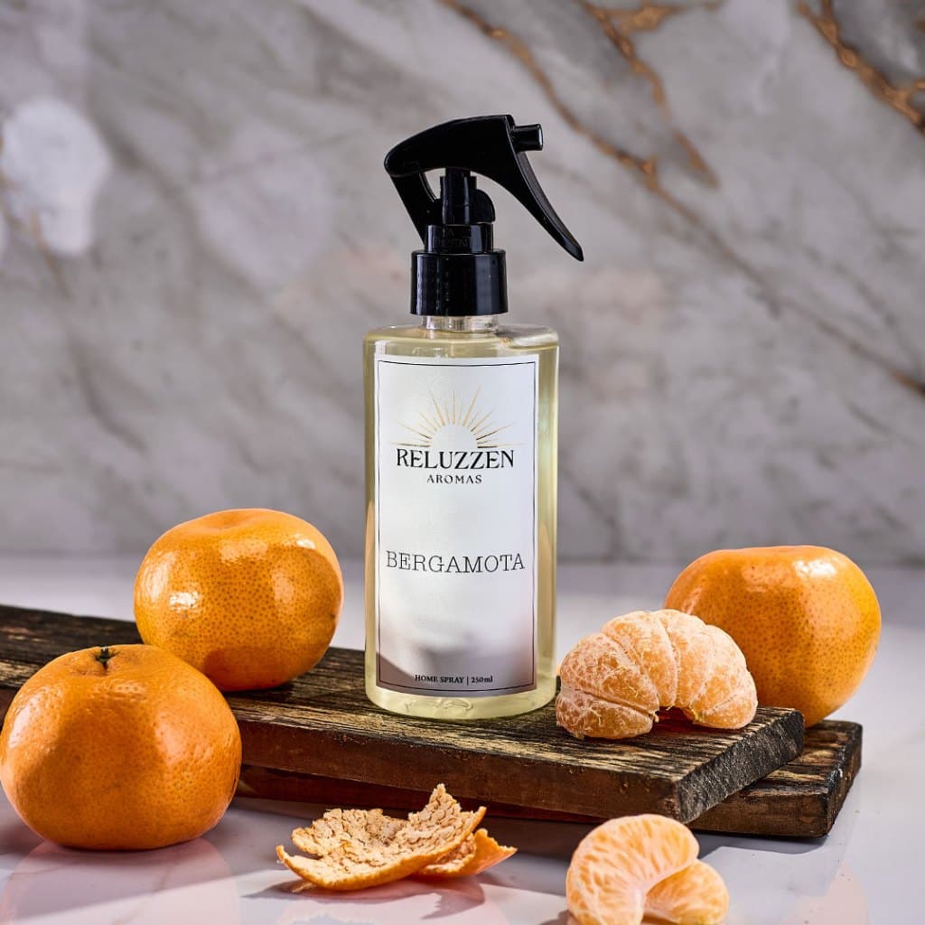 Home Spray Bergamota 250ml Aromatizador de Ambiente Perfume para Casa e Escritório Essência Premium