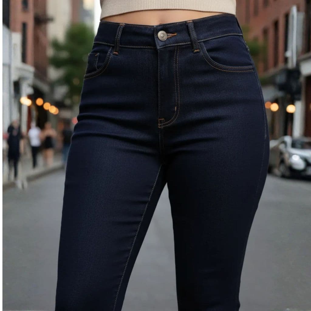 Calça Jeans Feminina Modelo Country Desing Básico Coll Jeans Barra Reta Boiadeira 34 ao 50