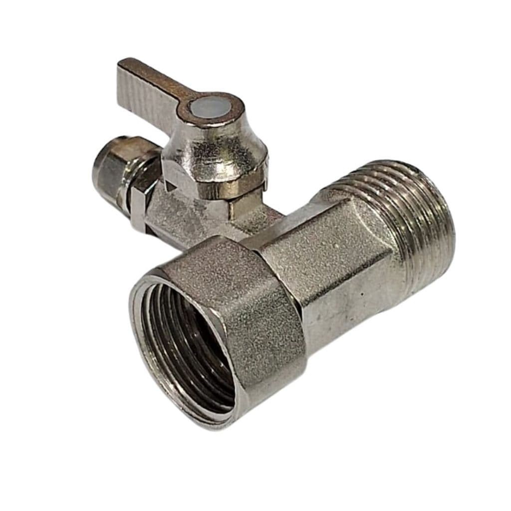 Registro Metal Para Multi Torneiras Rosca 1/2 Mangueira 1/4 serve filtros purificadores
