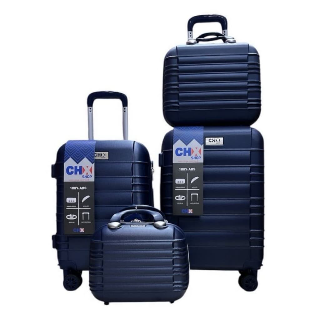 Jogo Conjunto com 2 Malas de bordo e Viagem 1 P e 1 PP com 2 Frasqueiras