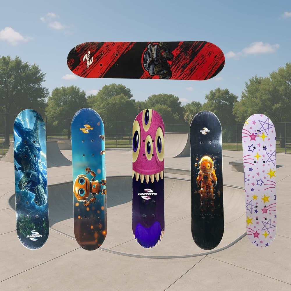 Skate Infantil Estampado Mini Skate Criança Iniciante Resistente Até 25kg
