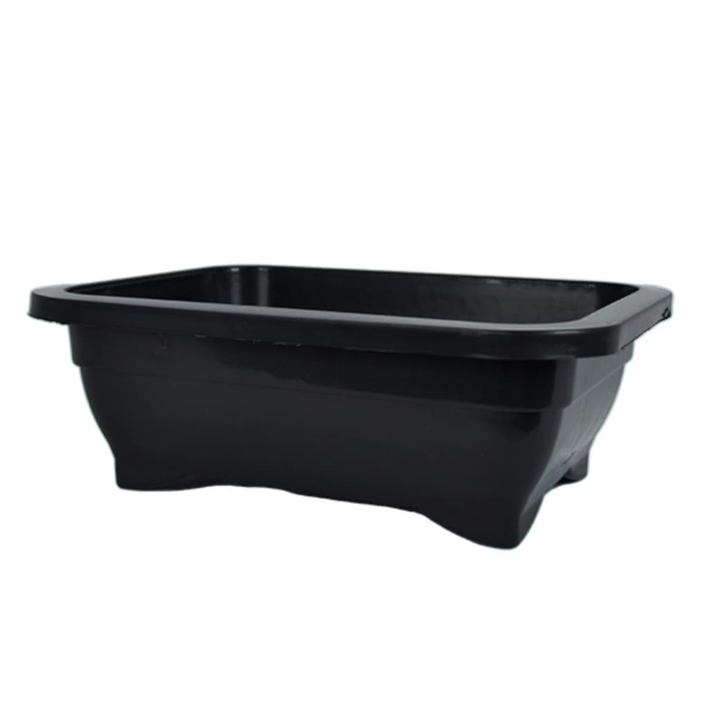 Kit Vaso Plastico Bonsai Quadrado 3 Litros Preto Para Decoração de Casa e Jardinagem Bonsai Cactos