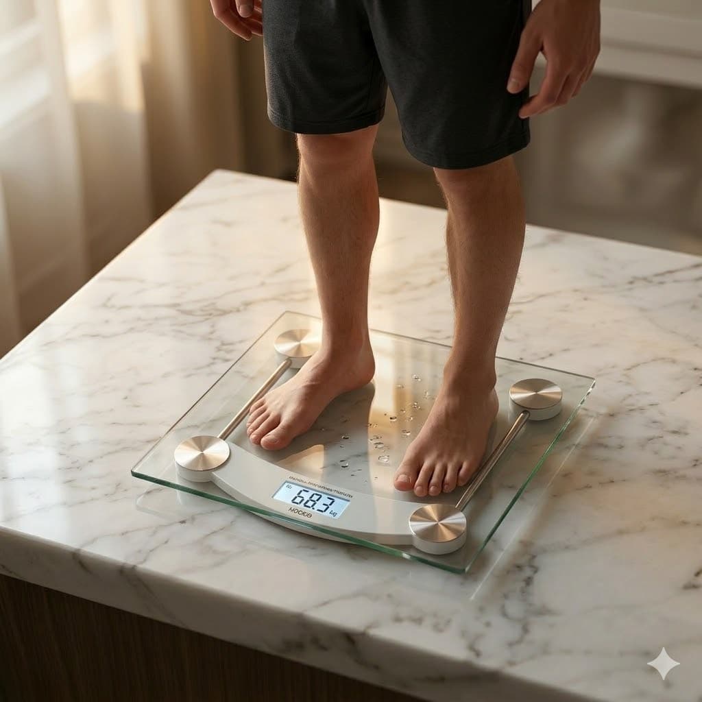 Balança Digital Corporal Eletrônica Vidro Temperado Portátil 180kg Display LCD Alta Precisão