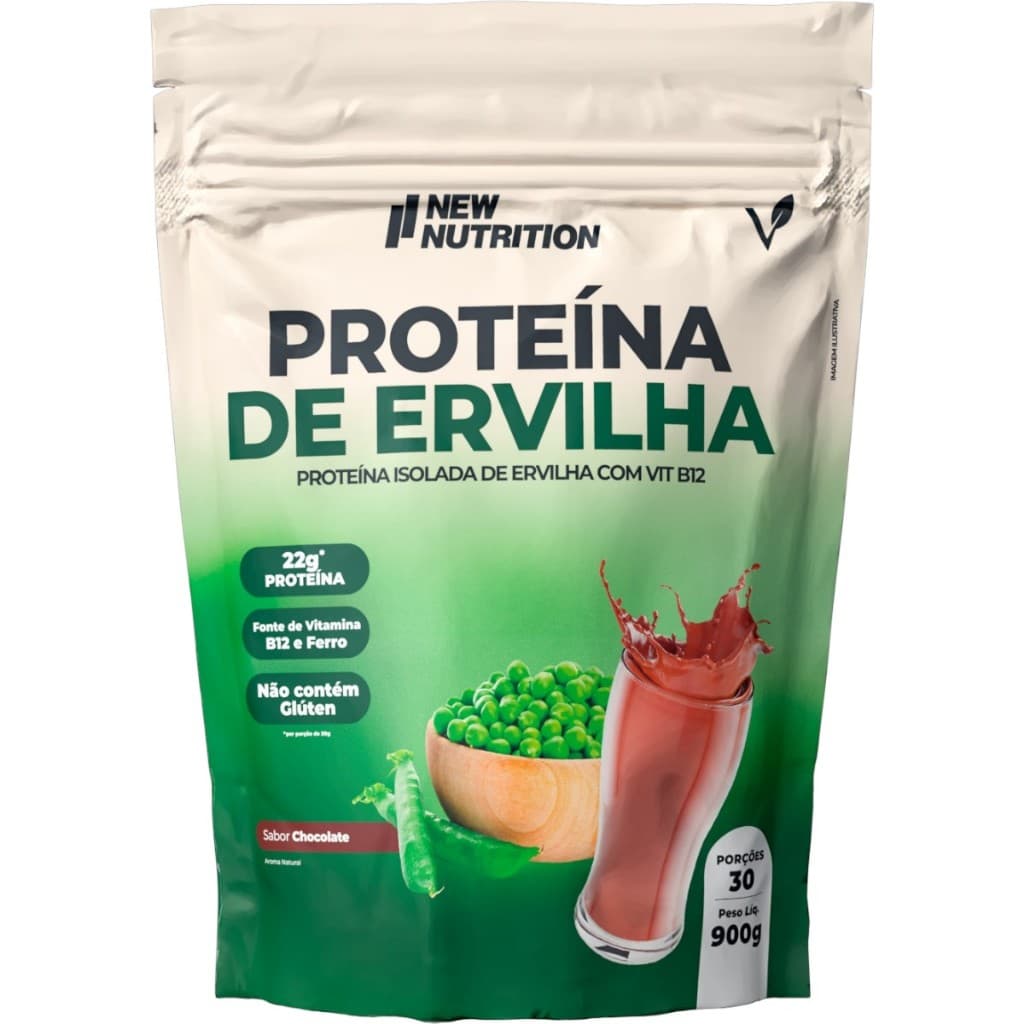 Suplemento Proteína Da Ervilha Sabor Chocolate Sachê De 900g