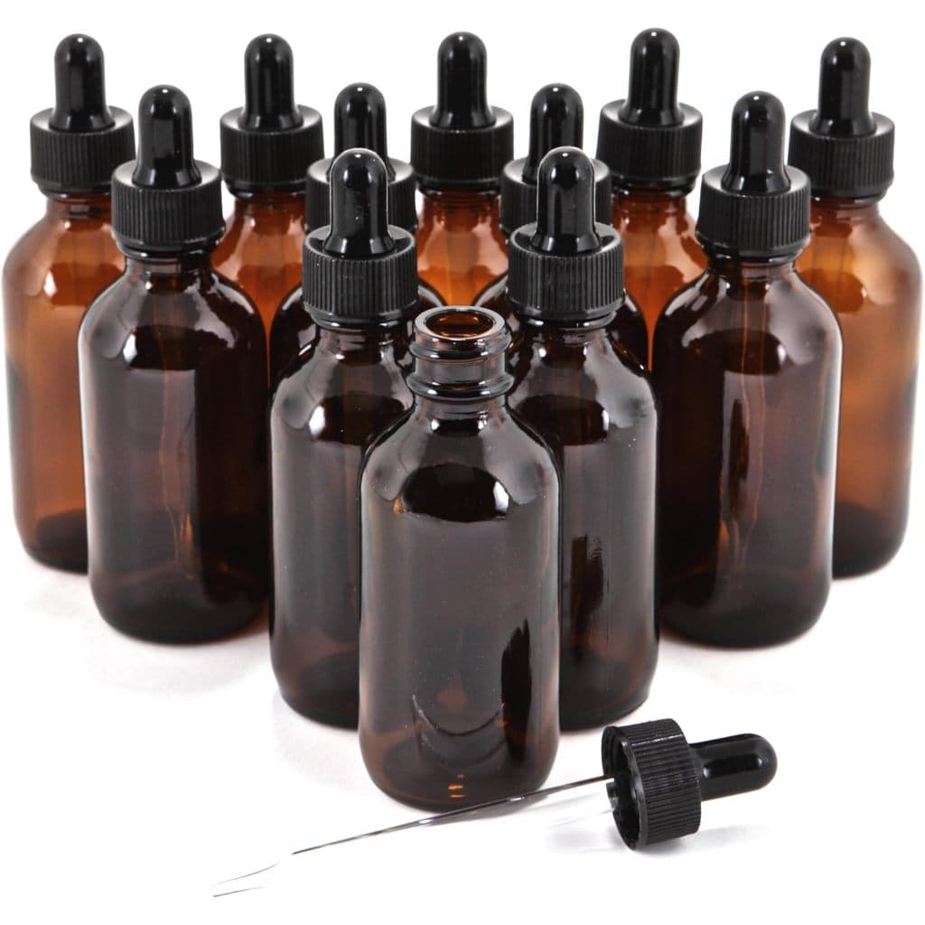 Kit 10/20 Frasco De Vidro Âmbar 120ml Com Conta Gotas Essência, Cosméticos, Óleos