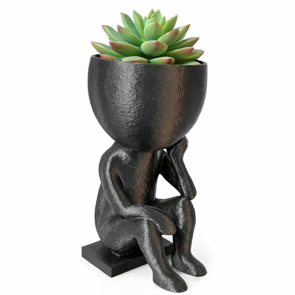 Vaso de Planta Flor Enfeite Bob Robert para Decoração Casa vaso de plástico tamanho BIG 13 CM