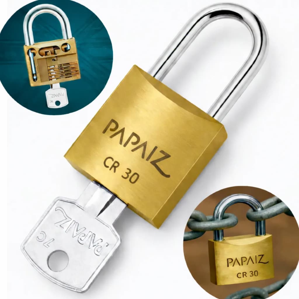 Cadeado Papaiz 30mm Original Segurança para Portão Armário Mala