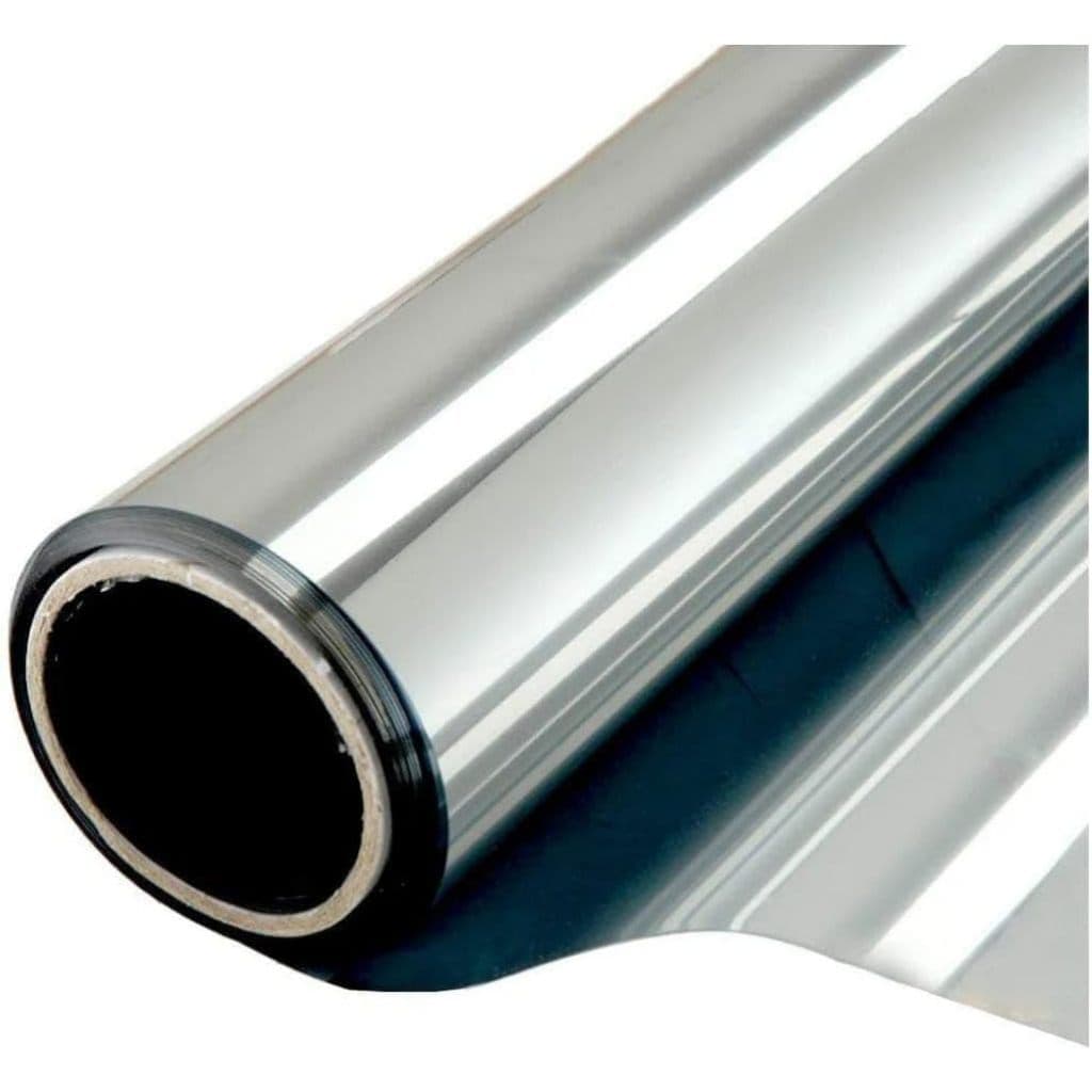 Película Insulfilm Profissional Prata Espelhada e Prata/Fumê Silverblack G5 0,75mx3,00m