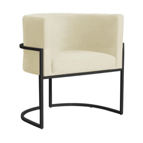 Poltrona Decorativa Luna Veludo Suede Moderna Base De Aço Para Diversos Ambientes Confortável Moderna