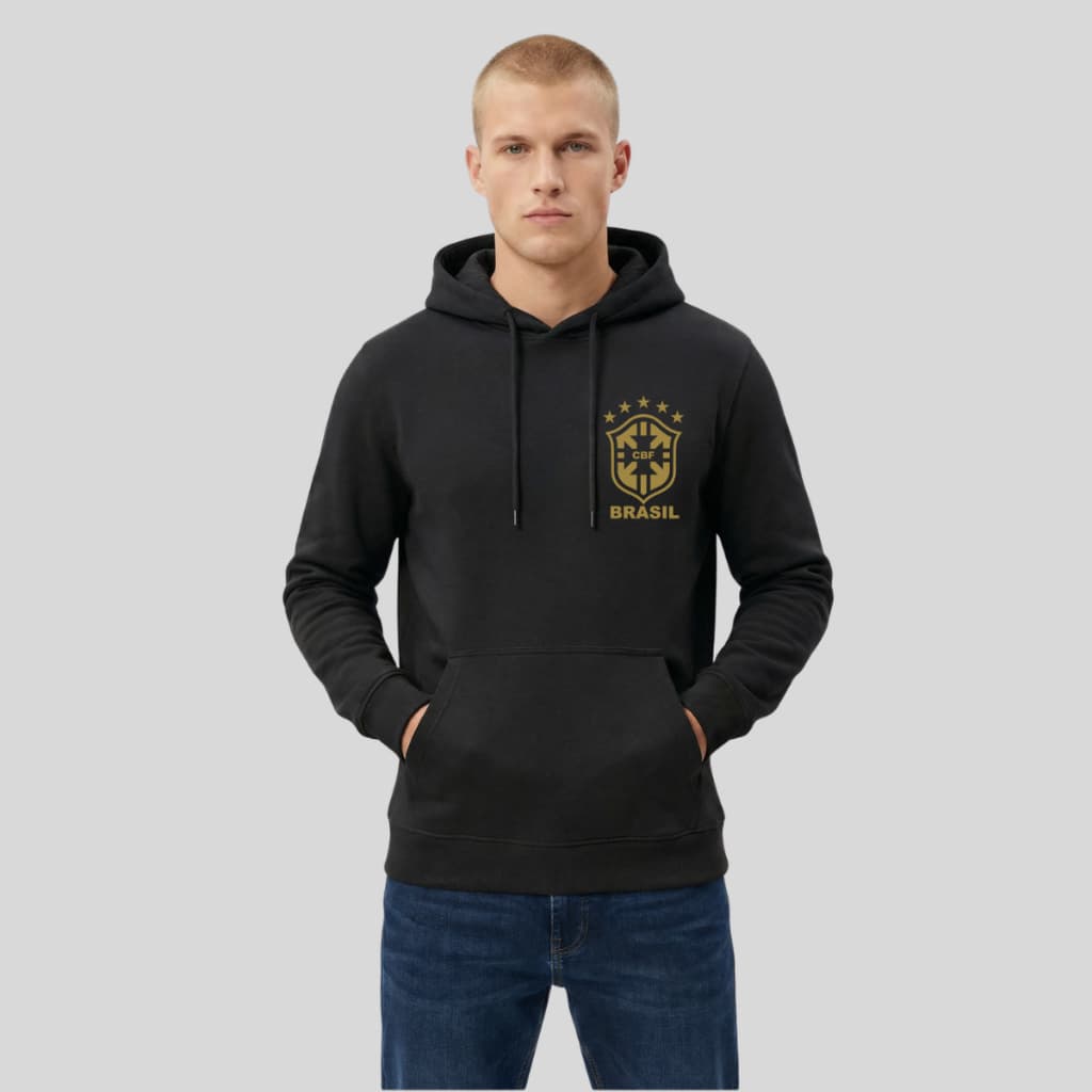 Blusa Moletom Masculino Blusa de Frio Feminina Canguru Capuz Brasil top