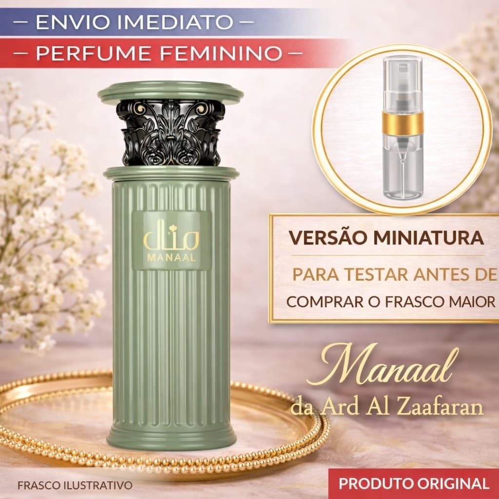 Perfume unissex Manaal - Marca: Ard Al Zaafaran - 100% Original