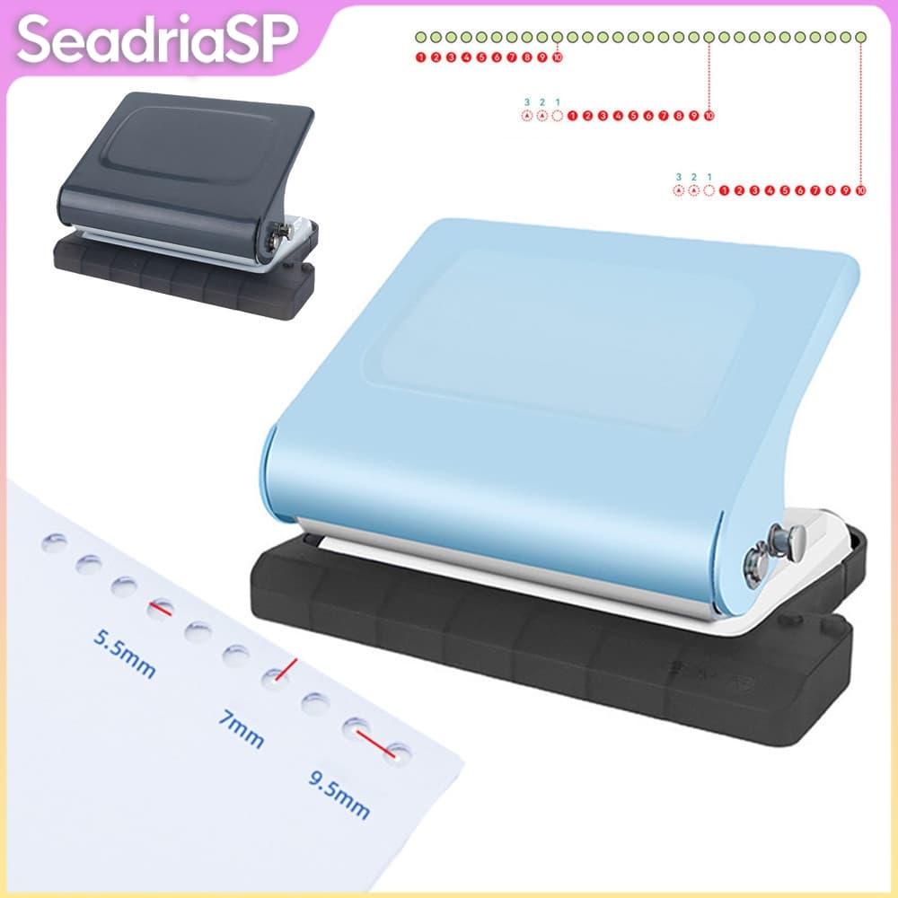 Furador Manual De 10 Furos Furador Universal Portátil Para Documentos De Papel