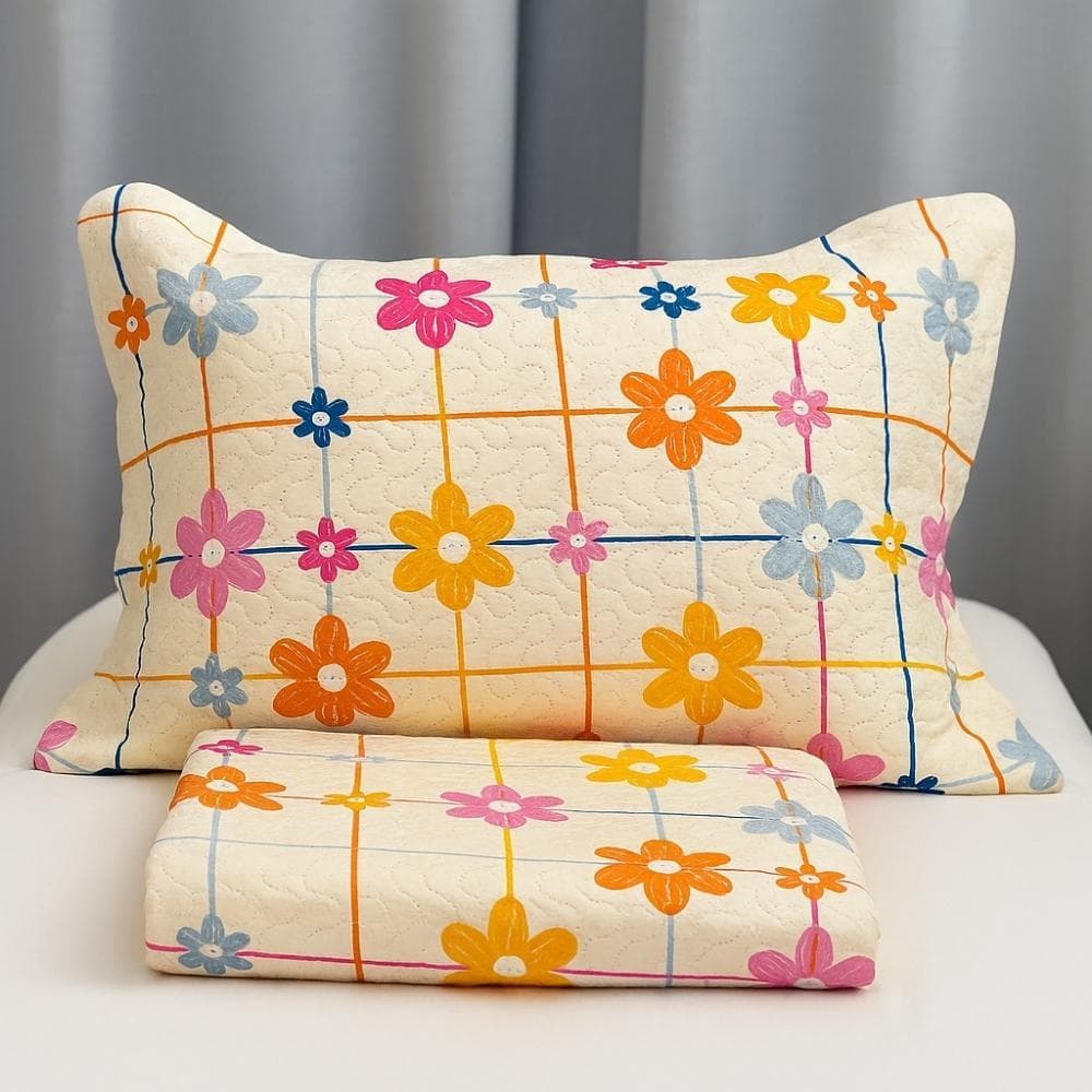Kit Colcha Cobre Leito Infantil Estampado cama Solteiro 2 Peças estampado menina menino rosa azul