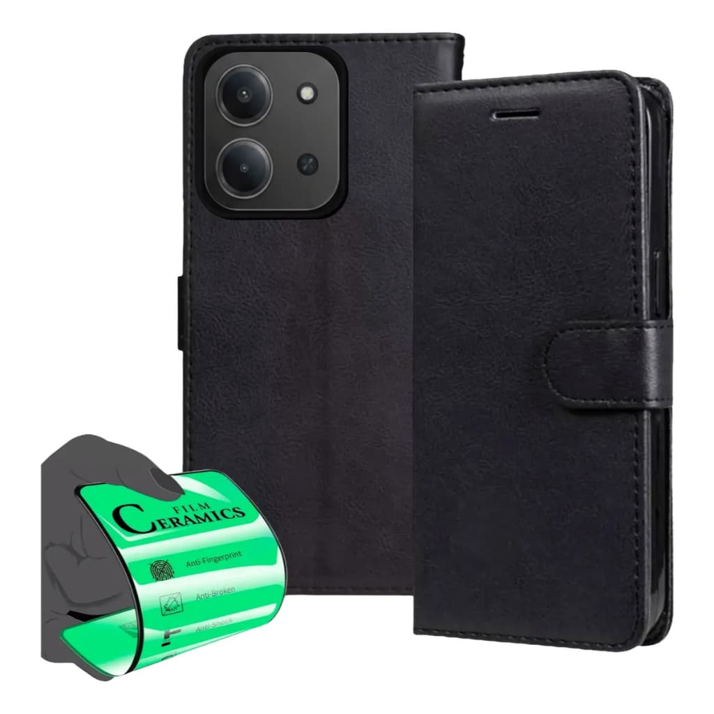 Capa Capinha Carteira Flip + Película Para Xiaomi Poco C85