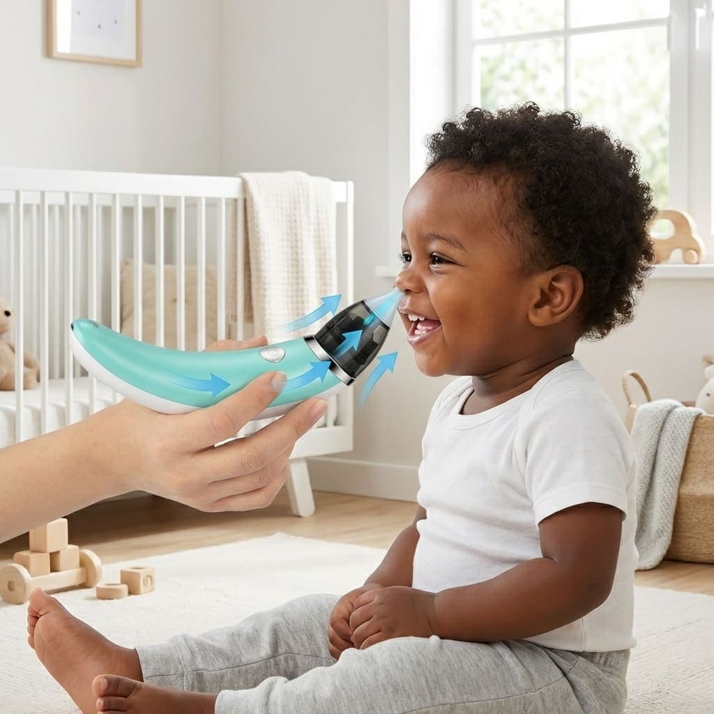 Aspirador Nasal Infantil Elétrico 5 Níveis Sucção Recarregável Silicone Seguro