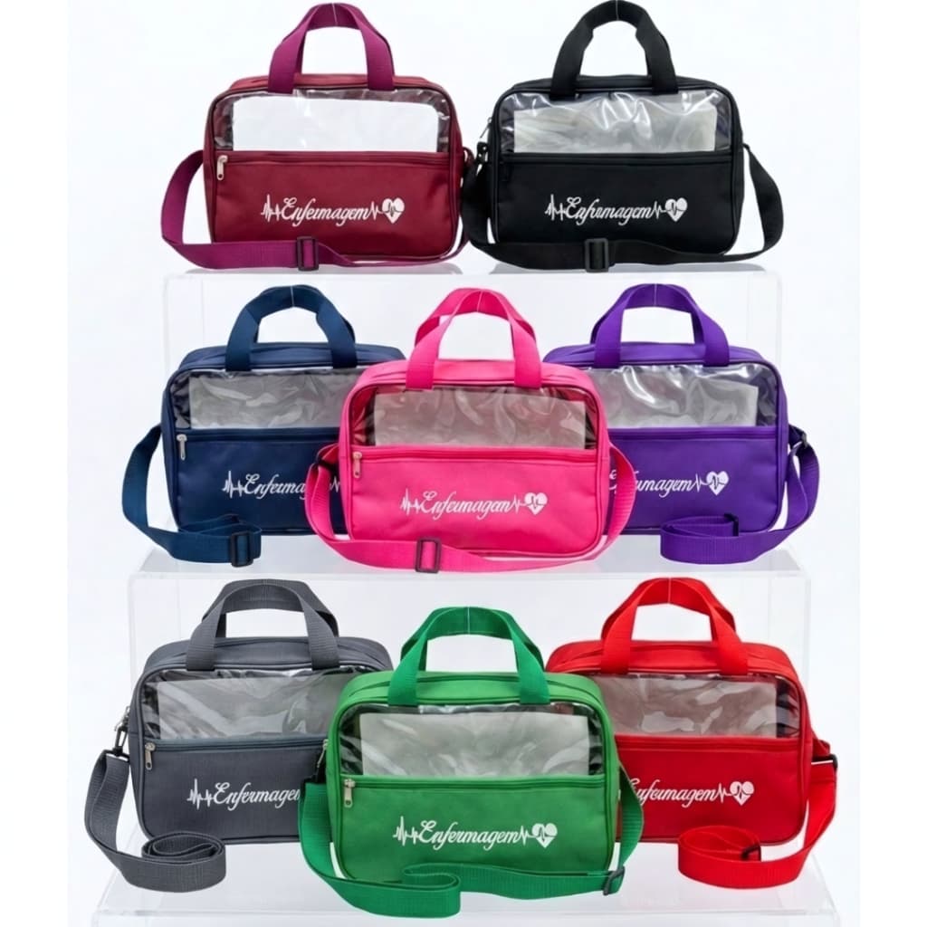 Bolsa Tradicional de Enfermagem Transparente Ideal para Estágio