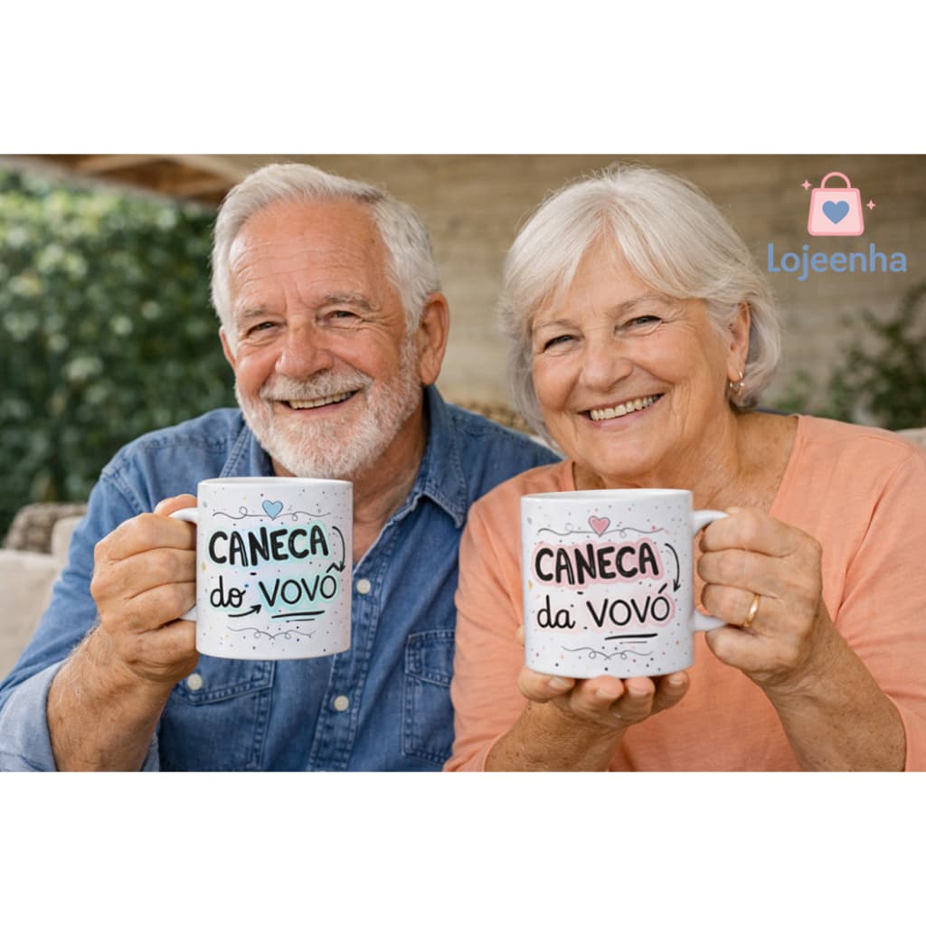 Caneca Avós - Dia dos Avós - Caneca Avó - Caneca Avô - Vovó - Vovô- Vó - Vô - Presente Avós - Vovos - Caneca Vovo