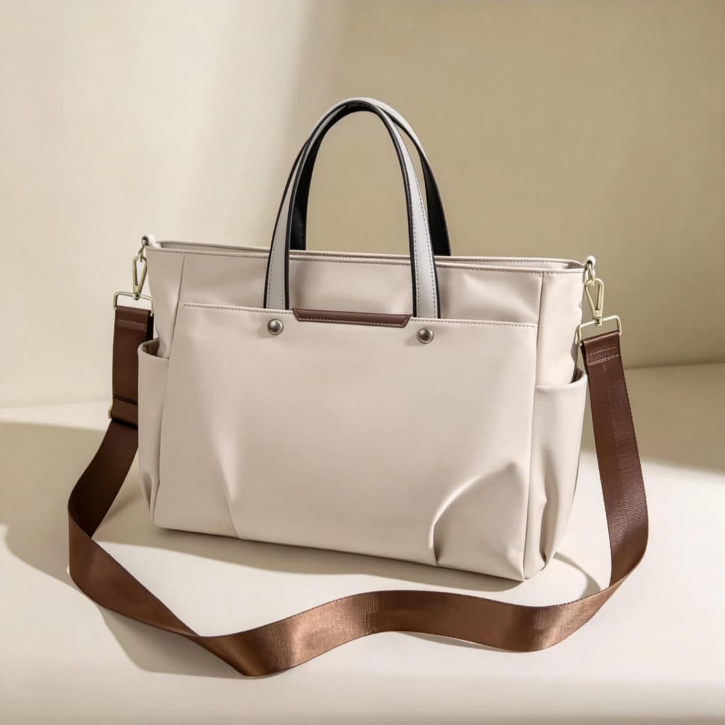 Bolsa Feminina Satchel Pasta Tote De Ombro + Carteira Feminina-Alça de Ombro Removível