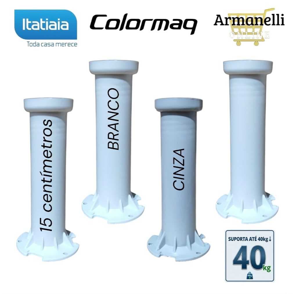 Kit Pés para Armário Itatiaia Colormaq com Regulagem de 15 até 17 cm de encaixe ABS