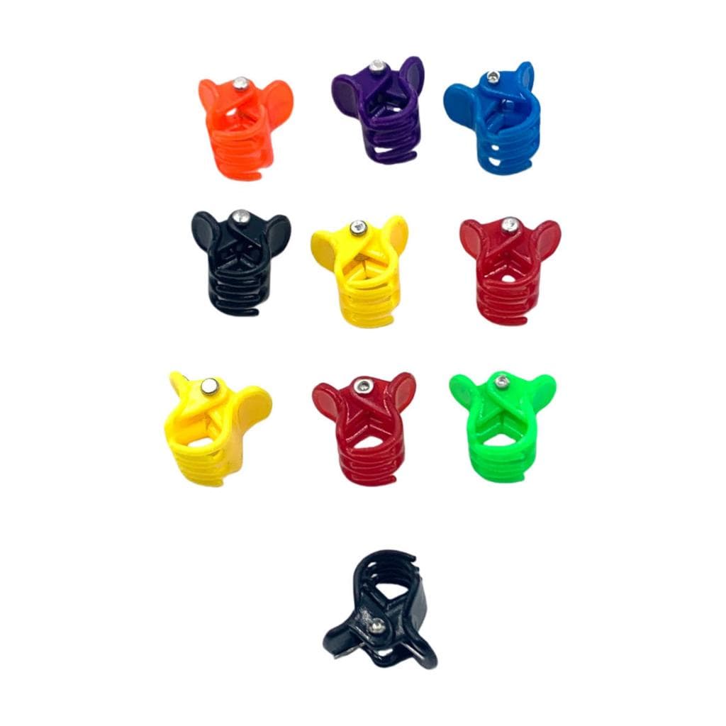 Kit 96 Mini Piranha Cabelo Presilha Preto Colorido Plastico Prendedor Penteado Infantil Franja