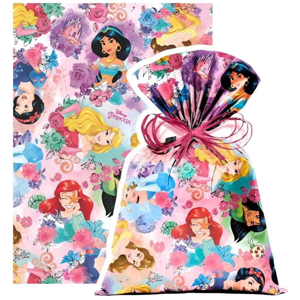 Saco Para Presente Cromus  Princesas Disney 50x70 (G3) UNIDADE