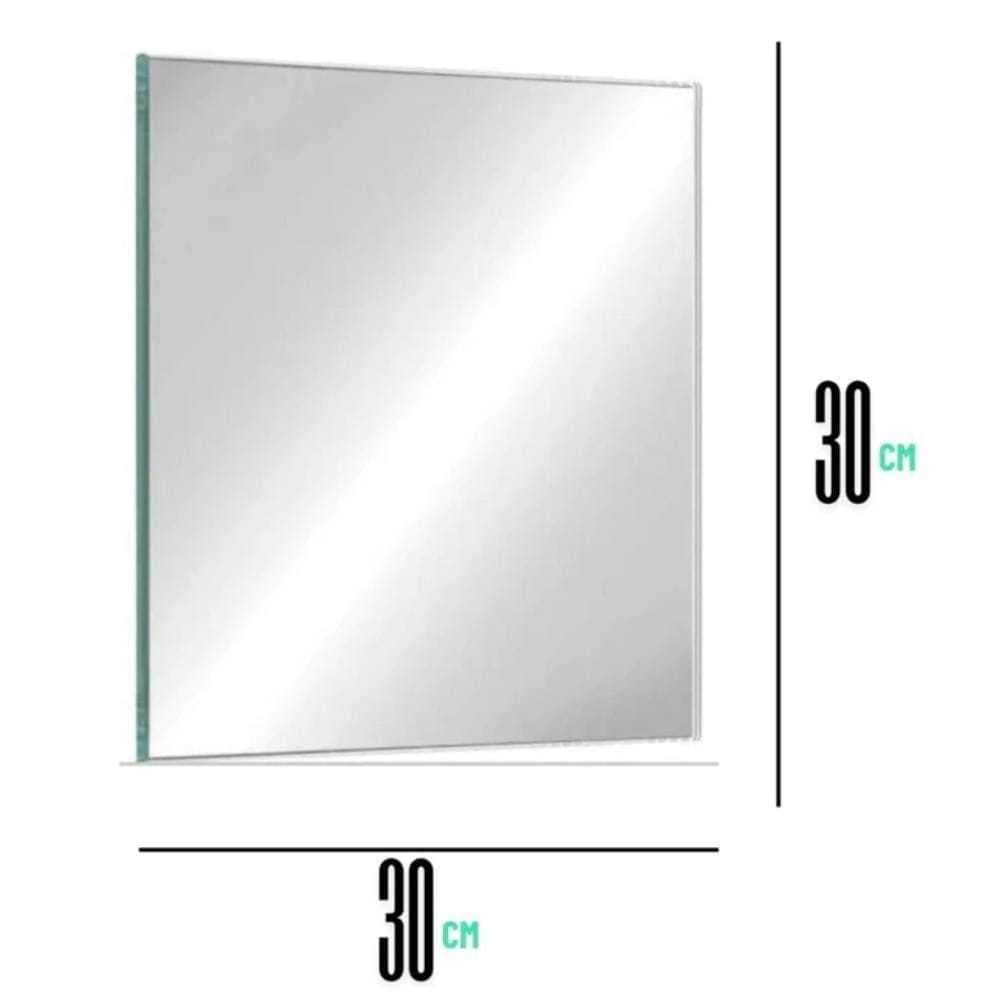 Espelho Acrílico Decorativo | Espelho Quadrado 30x30 | Incluso Fita Colante