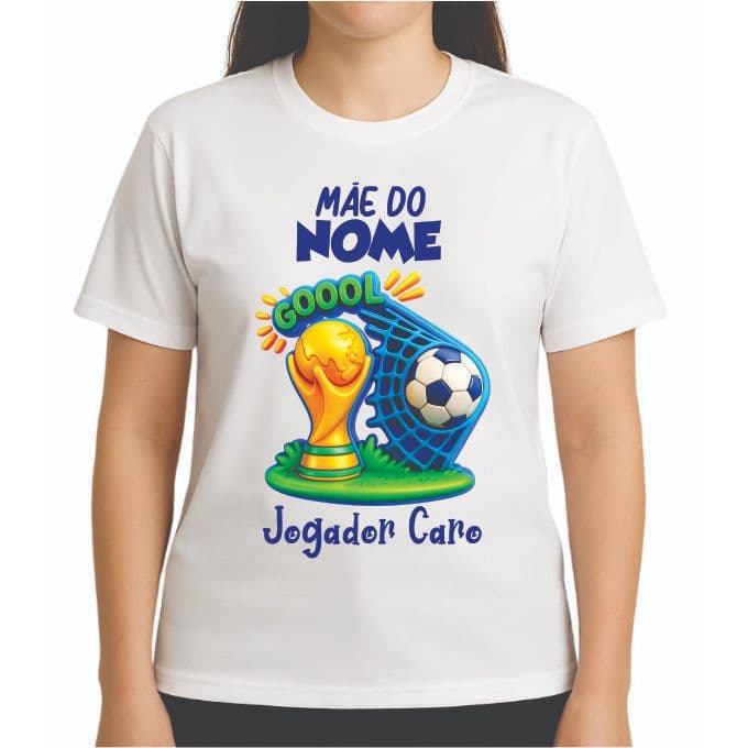 Camisa Personalizada Aniversário Mãe do Jogador Caro  com Nome