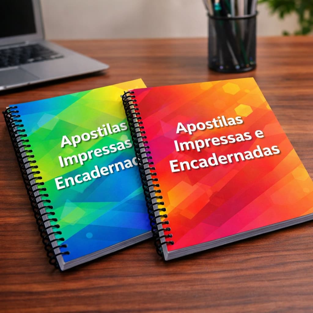 Impressão De Apostilas e Encadernação Páginas Frente E Verso e Somente Frente Colorido ou Preto e Branco