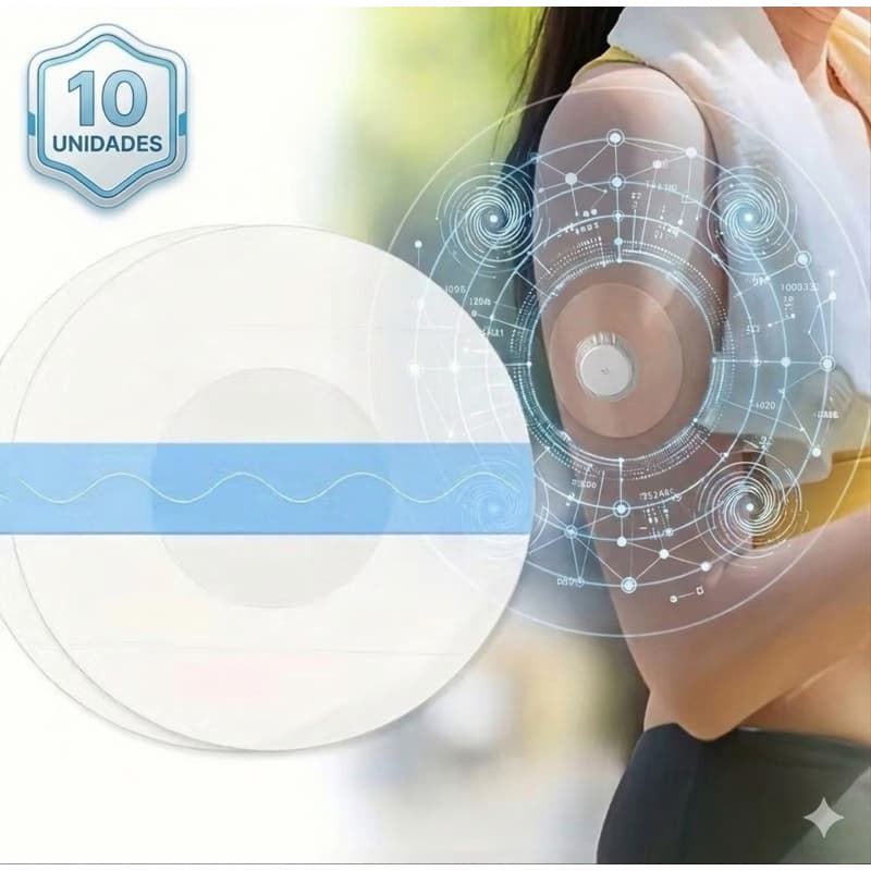 Adesivo Proteção Sensor Freestyle Libre Redondo Transparente Hipoalergênicos 10 Unidades