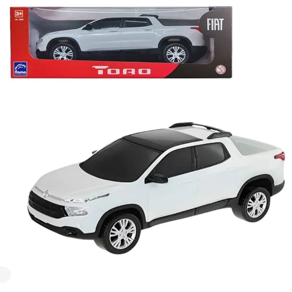 Miniatura Camionete Fiat Toro Branco 1865 - Roma