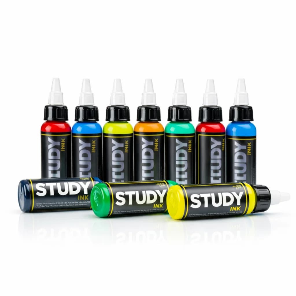Tintas 30ml p/ Tattoo Tatuagem Study Ink Multicores