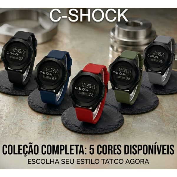 Relógio Digital Esportivo C-Shock Relógio Masculino Oferta Imperdível Envio  Rápido  Variadas  Cores