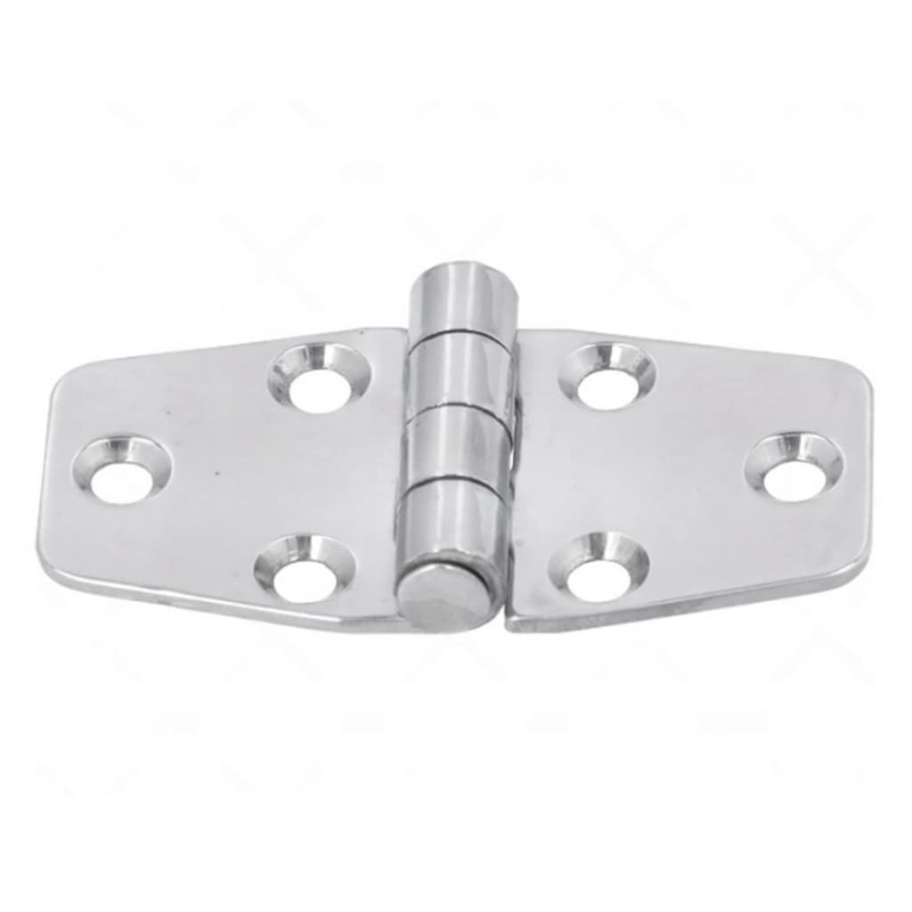 Dobradiça em Aço Inox 316 6 Furos 76 x 40 mm