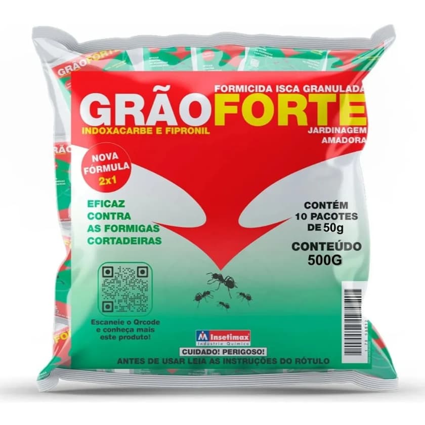 Grão Forte Formicida Isca Granulada Para Formiga Cortadeira 500g