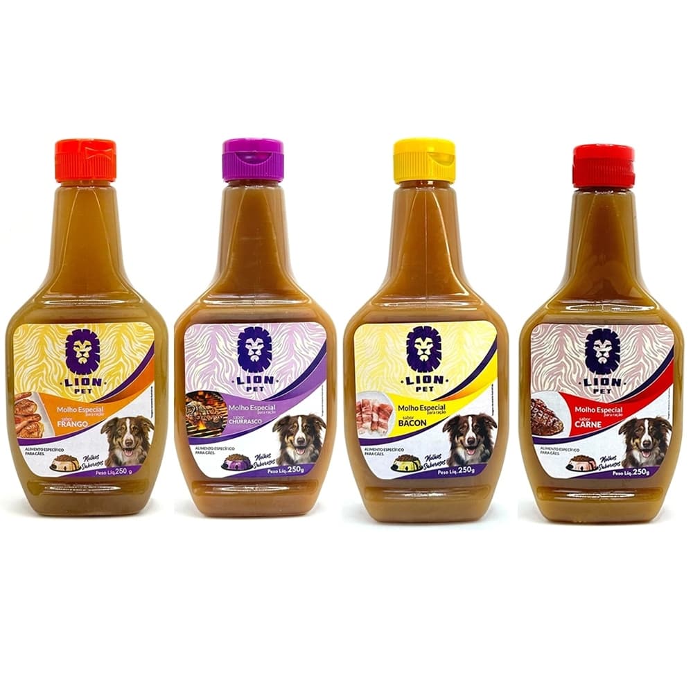 Molho Pet para Ração Cachorro 250g - Lion Pet