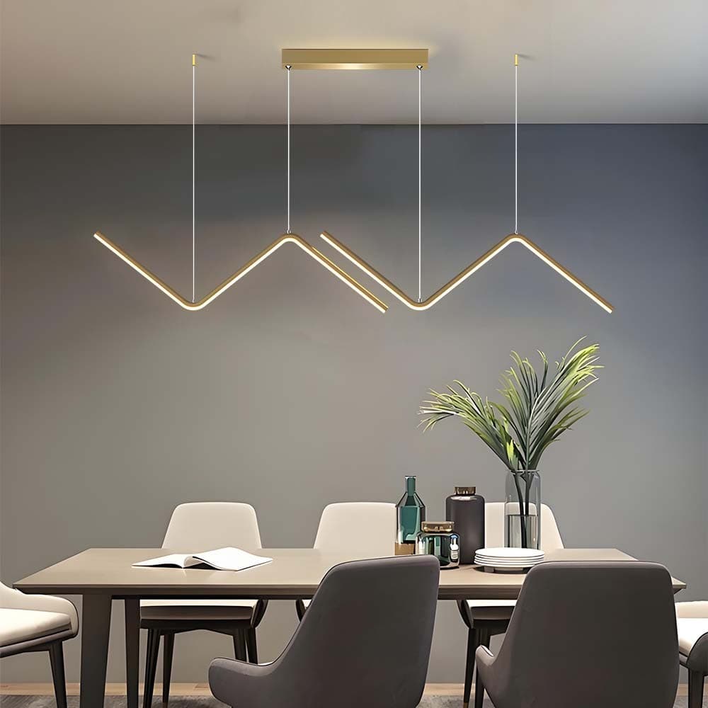 26W Luminária De Teto Lustre Pendente Raio Sala De jantar Led Geometria NN Mininalista